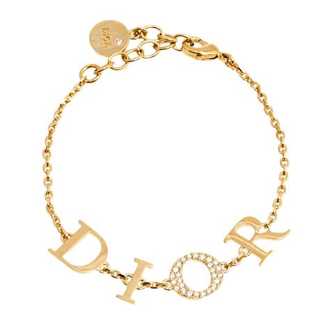 gold dior bracelet